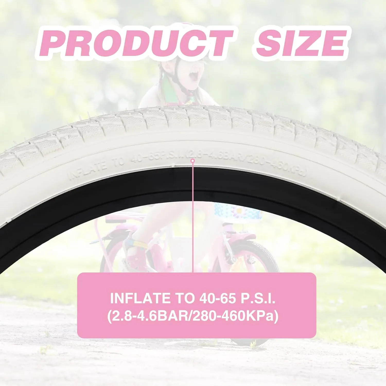 1/2 Pack 16/20 Inch Bicycle Tire 16x1.75/20x1.75 Bike Tyres for 16"/ 20" Bicycles, Kid Bikes, Child Girl Bicycle, Tricycle.