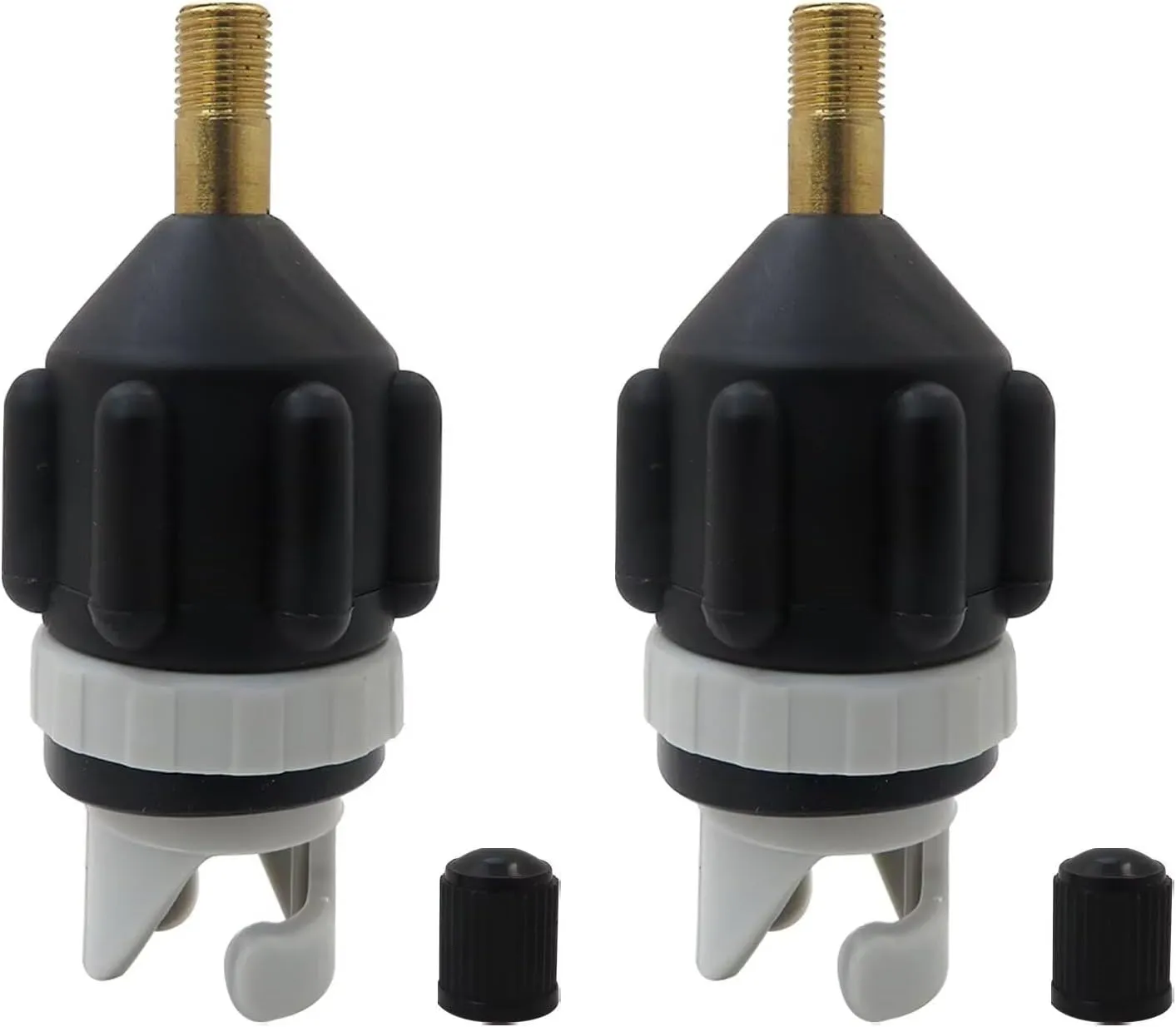 2PACK Inflatable Stand Up Paddle Board (SUP) Pump Adaptor -Universal Standard Schrader Air Valve Adapter Pumping Head Connector Converter for Inflating Boat, Kayak, Surfboard, Bed, Car Tire