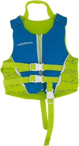 AKONA Child Neoprene Life Jacket for Boys, US Coast Guard Approved, Rated for Children Weighing 30-50 Pounds