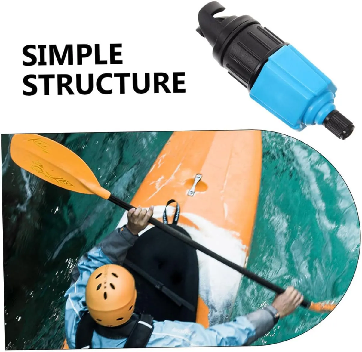 BESPORTBLE Air Pump Adapter Kayaks Inflatable Pump Air Mattress Pump Adapter Air Valve Converter Kayak Pump Adapter