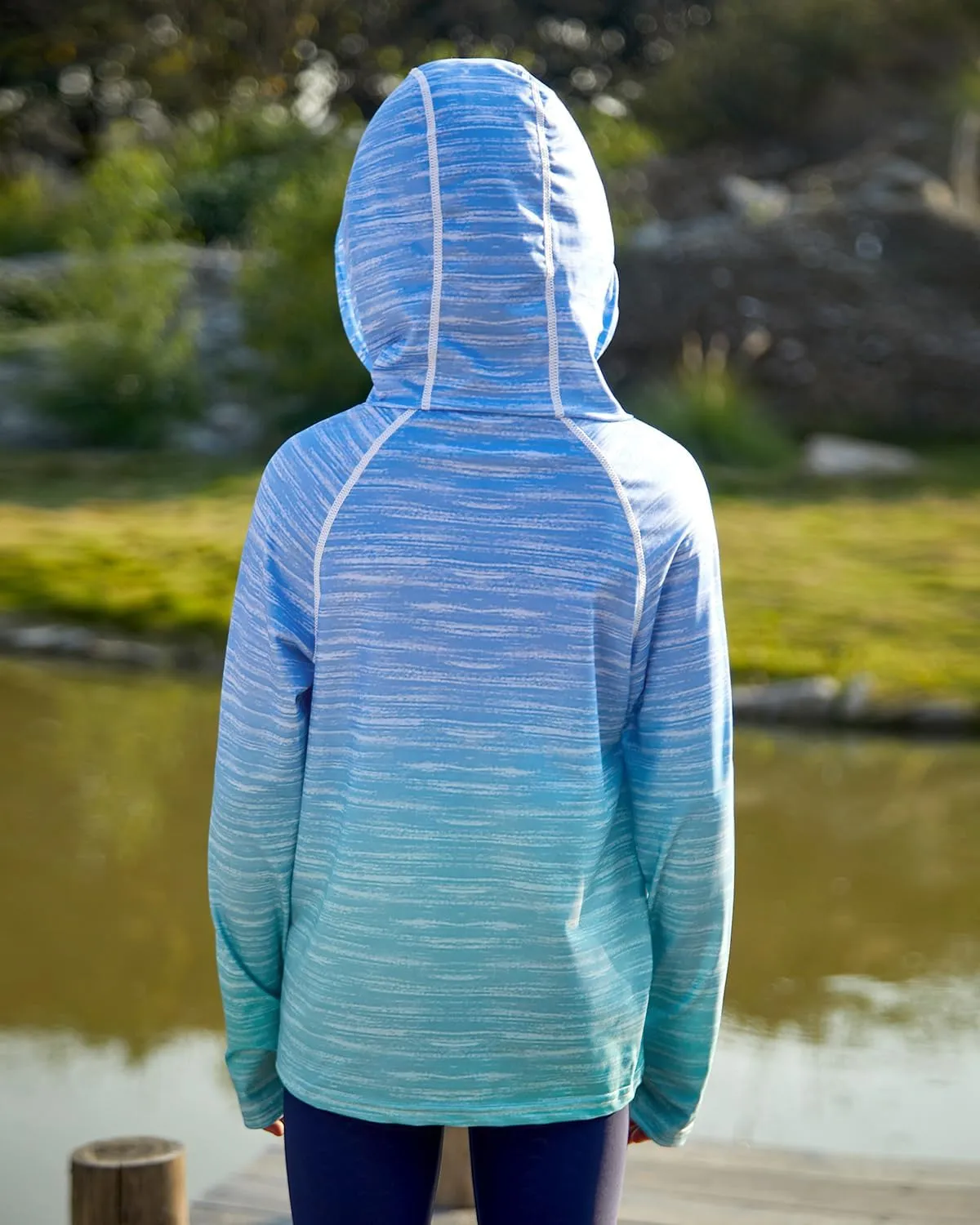 BesserBay Boys Sun Protection Hooded Long Sleeve Rashguard Shirt 1-14 Years