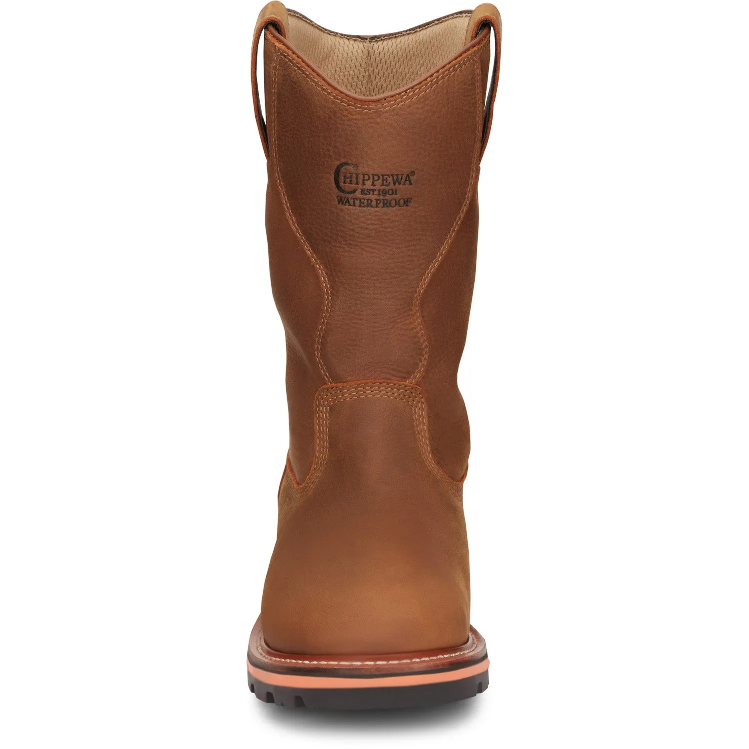 Chippewa Mens Thunderstruck 11in Waterproof Blonde Leather Work Boots