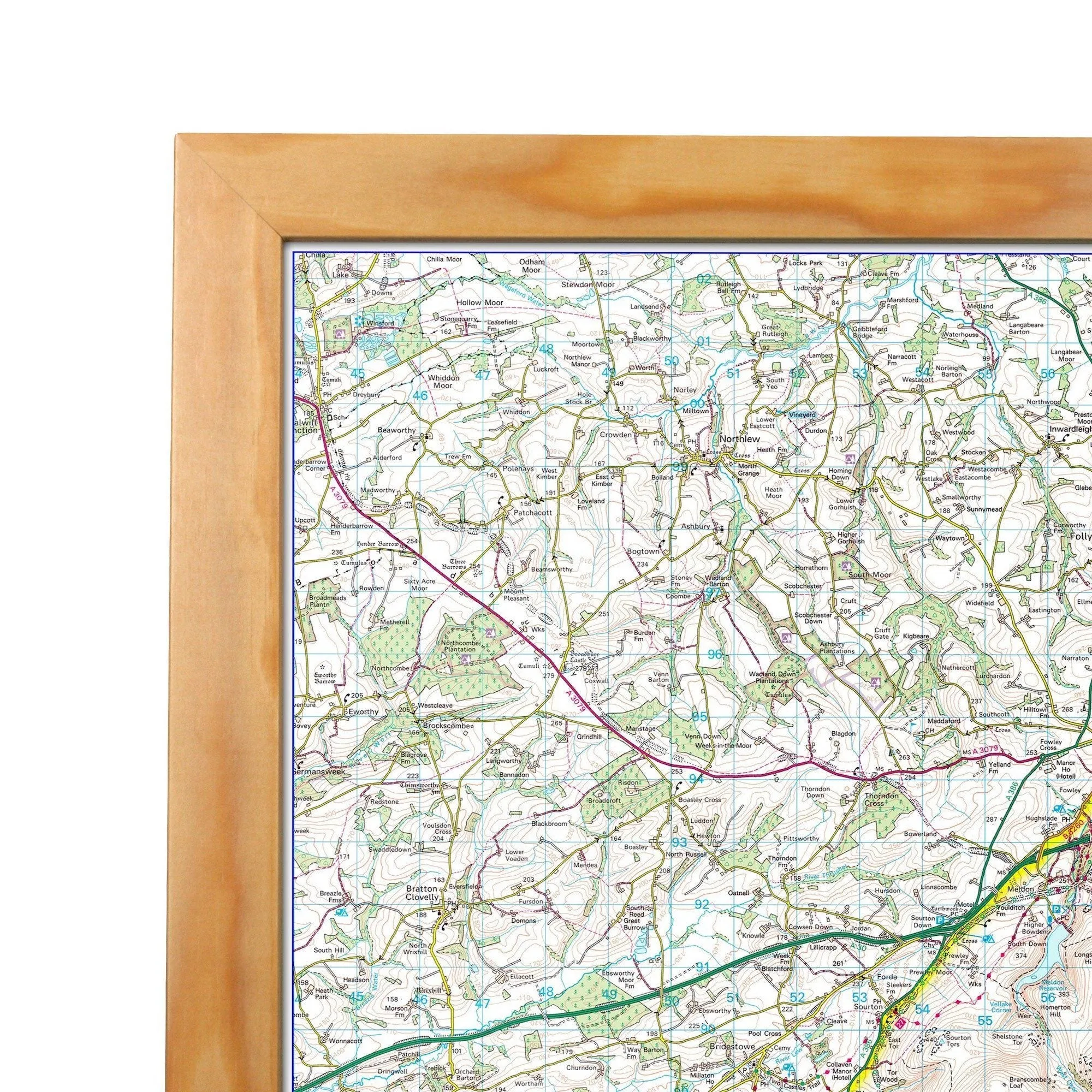 Dartmoor - UK National Park Wall Map