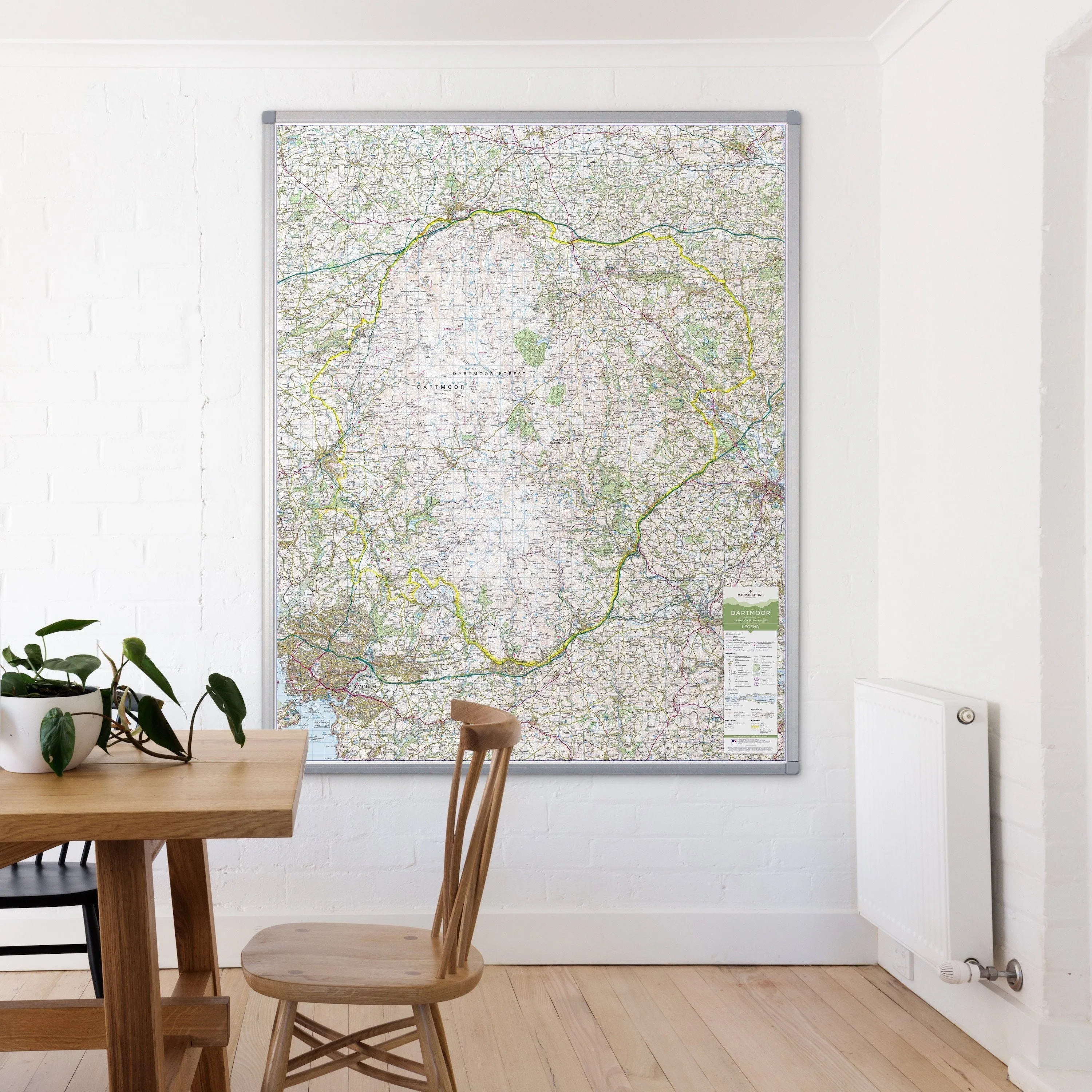 Dartmoor - UK National Park Wall Map