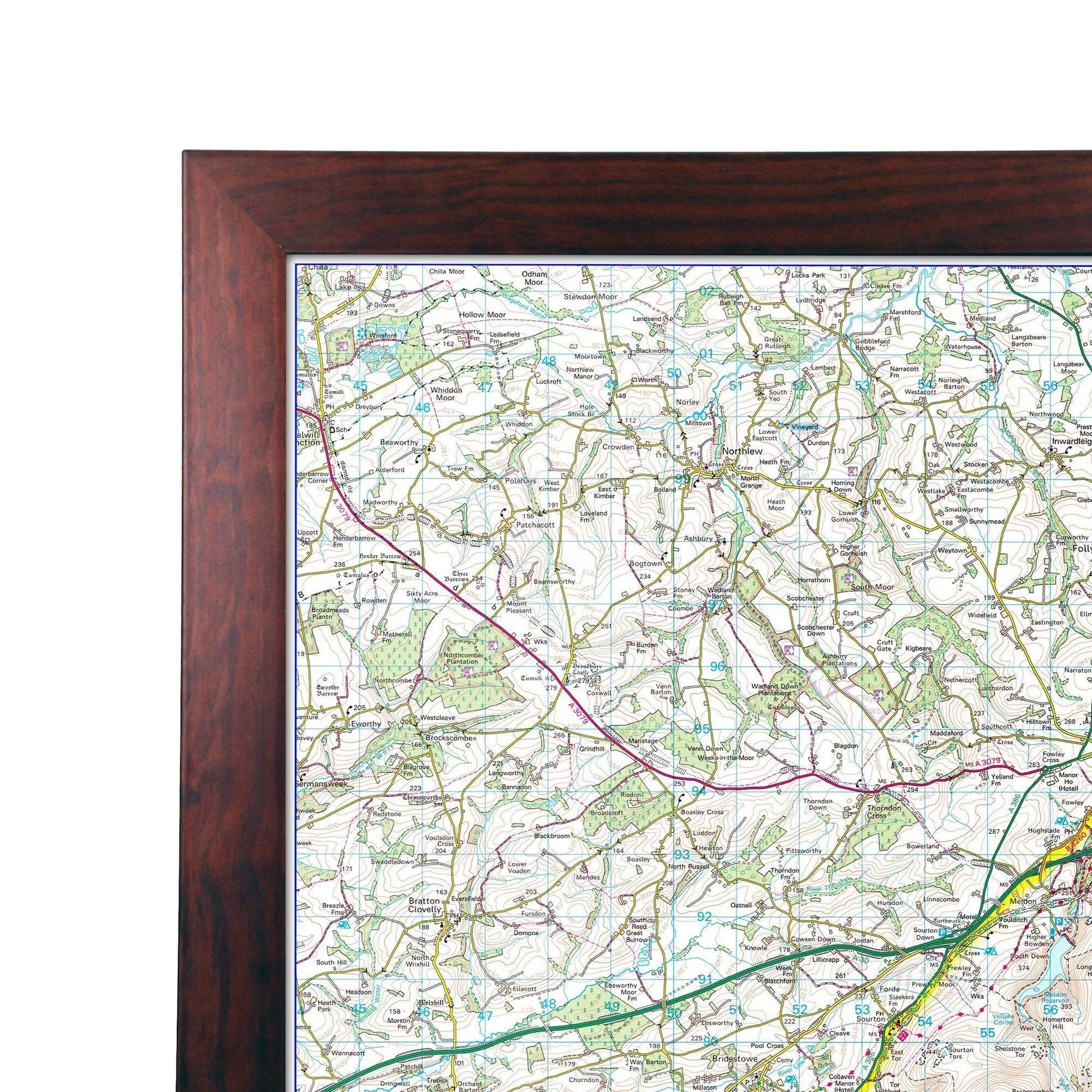 Dartmoor - UK National Park Wall Map