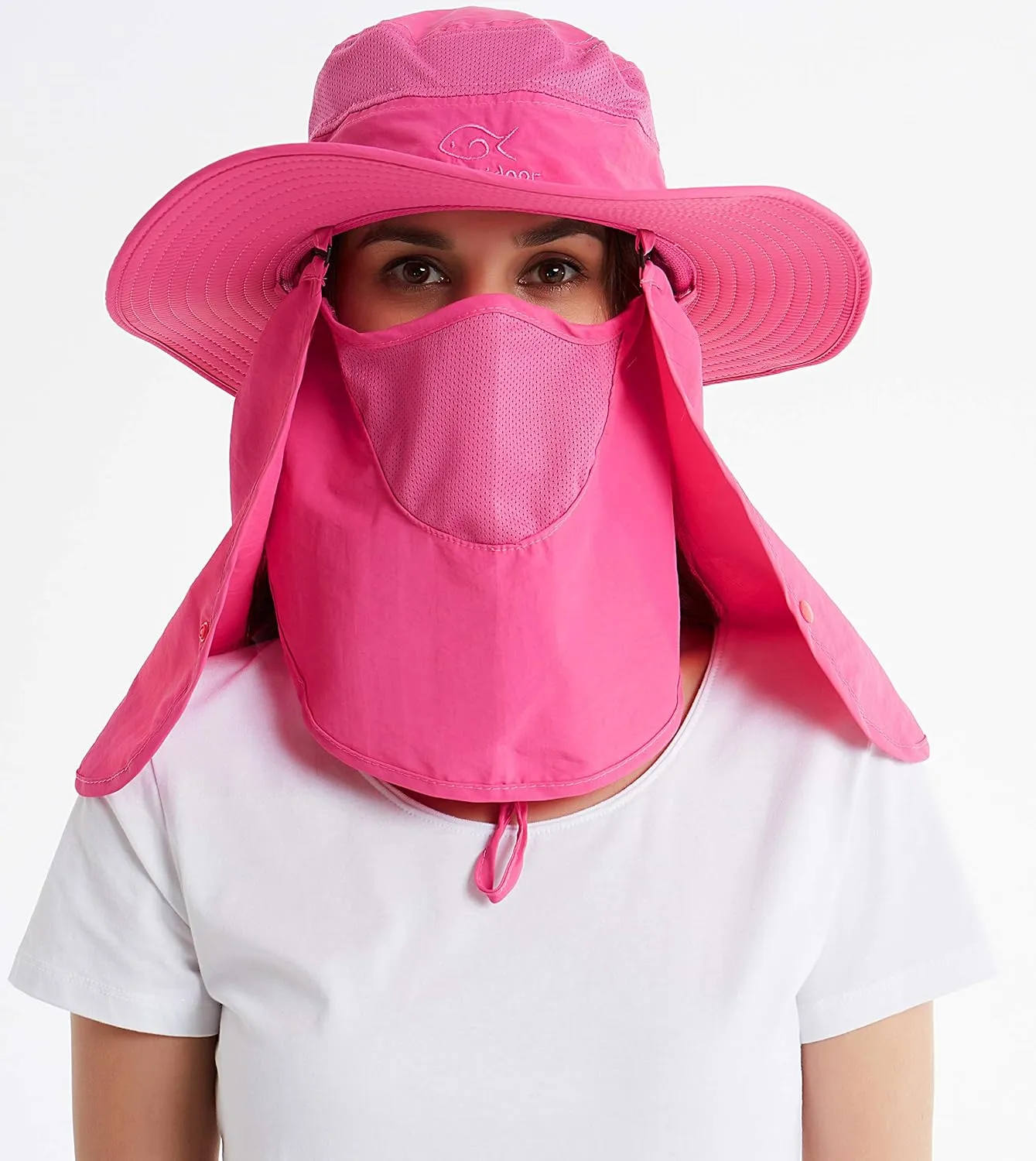 DDYOUTDOOR 07-281 Fashion Summer Outdoor Sun Protection Fishing Cap Neck Face Flap Hat Wide Brim