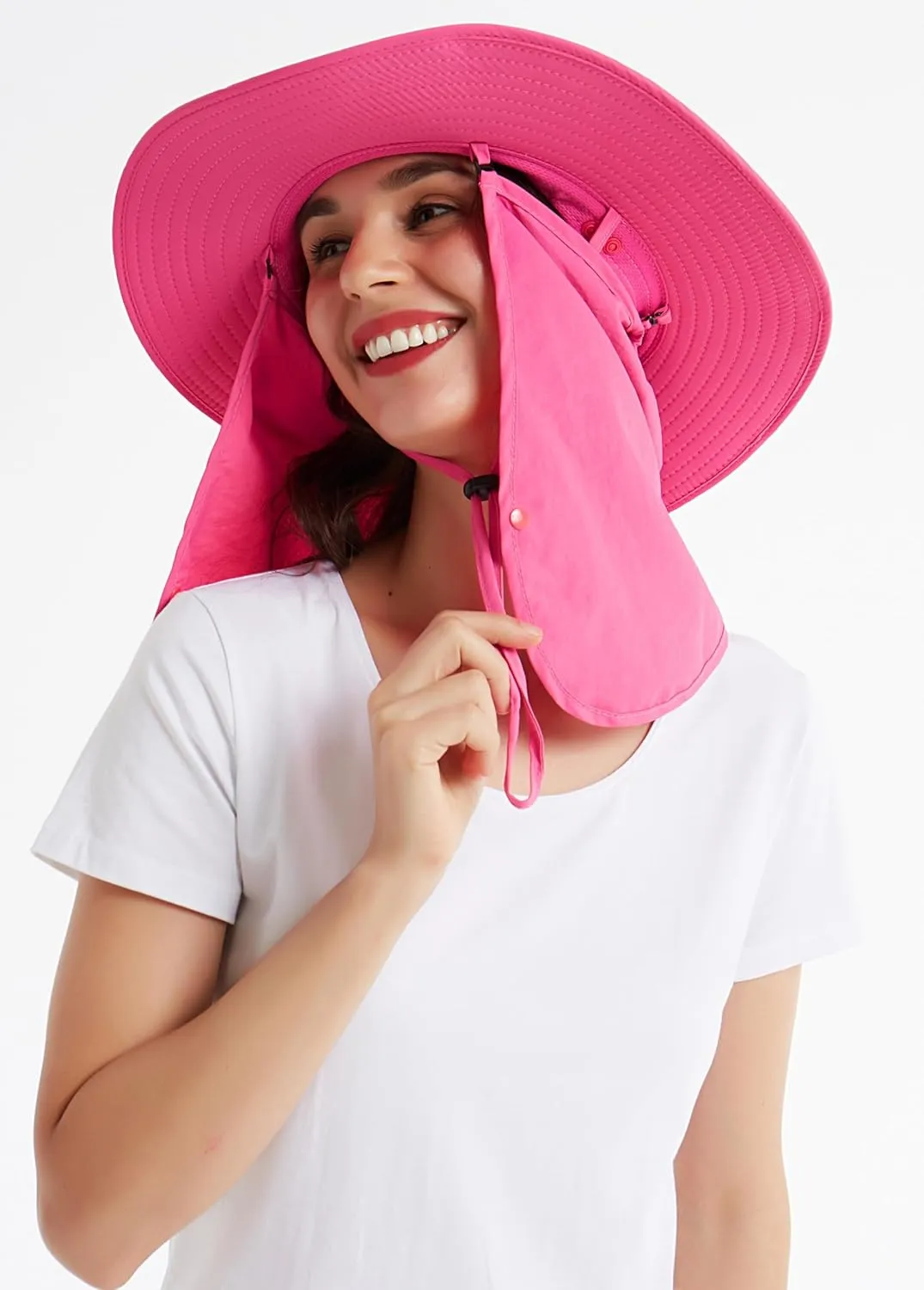 DDYOUTDOOR 07-281 Fashion Summer Outdoor Sun Protection Fishing Cap Neck Face Flap Hat Wide Brim
