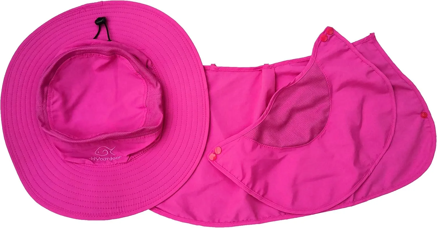 DDYOUTDOOR 07-281 Fashion Summer Outdoor Sun Protection Fishing Cap Neck Face Flap Hat Wide Brim