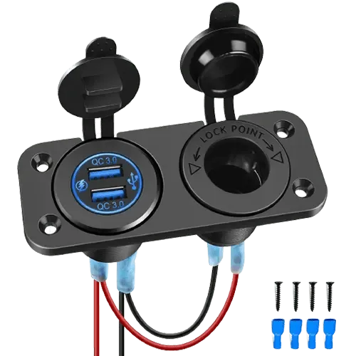 Dual QC 3.0 USB Charger | Cigarette Lighter Socket