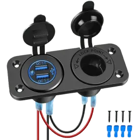Dual QC 3.0 USB Charger | Cigarette Lighter Socket