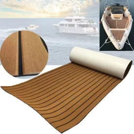 EVA Foam Boat Flooring 94.5" 35.4" Self-Adhesive Non-Slip Boat Deck Mat Traction Pad for Boats Yacht Swim Platform RV Floor Kayak Surfboard Golf Cart