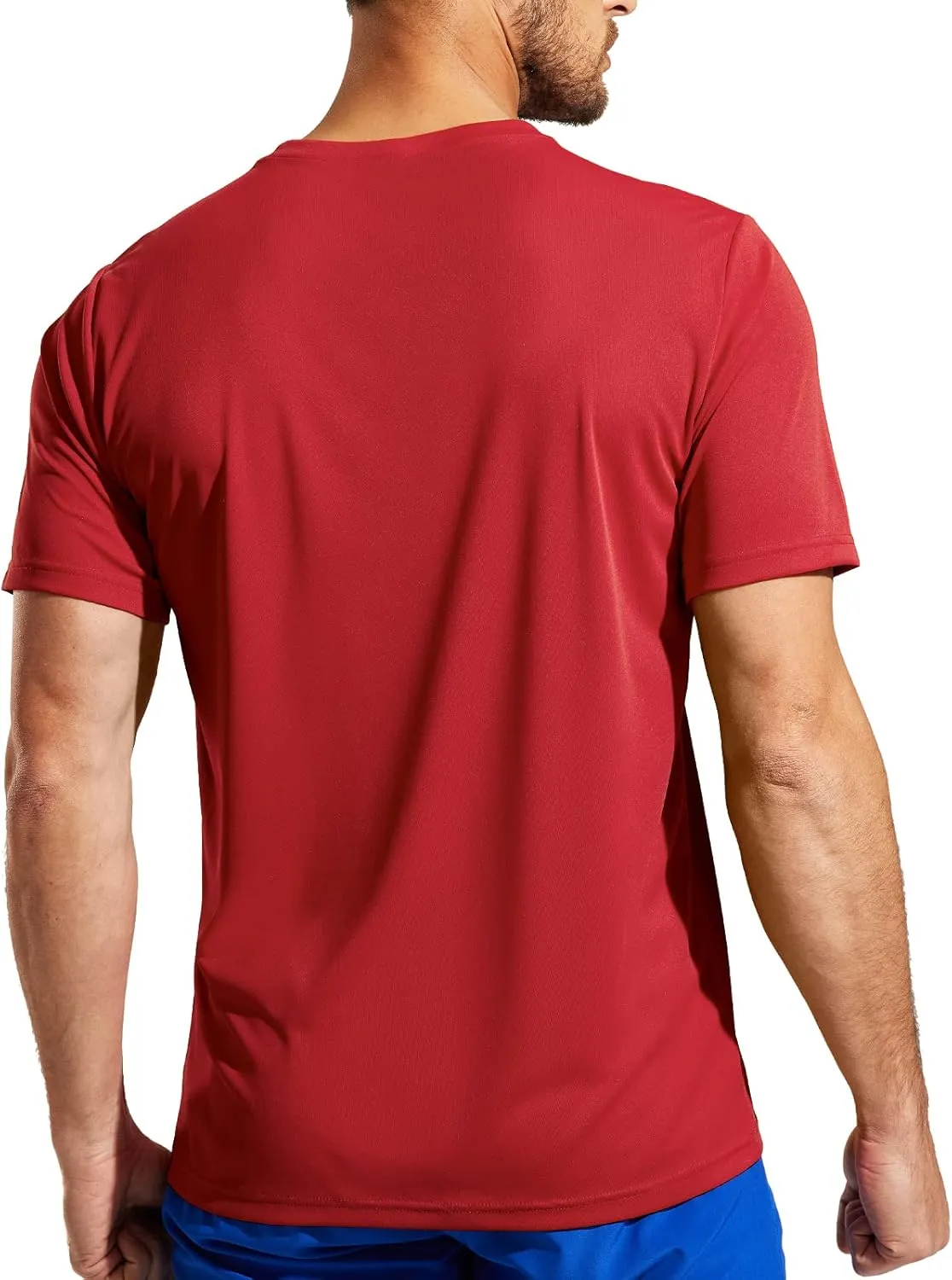 Haimont Men's Athletic Running Shirts Quick Dry Short Sleeve UPF 50  Sun Protection UV Fishing Hiking Workout T-Shirts