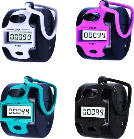 Handy Counter Click Manual Digital clicker Stitch Tally Counters Finger Mechanical Palm Handheld Pitch 5-Digit Electronic Display Click Counter Number Count for Row, People, Golf Lap