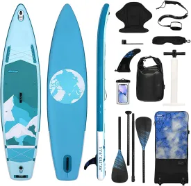 Inflatable Stand Up Paddle Board with Premium Paddle Board Accessories, for Multiplayer People/Family/Big Size, All-Round Sup Boards
