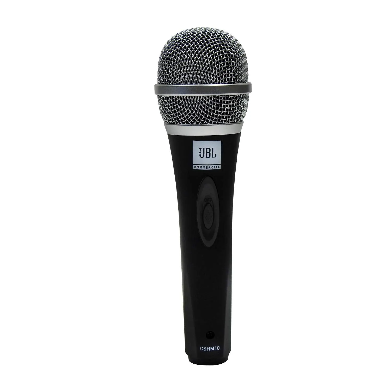 JBL Commercial CSHM10 HAndheld Dynamic XLR Unidirectional Microphone With On/Off Switch (Cable Not Included) Black, Medium