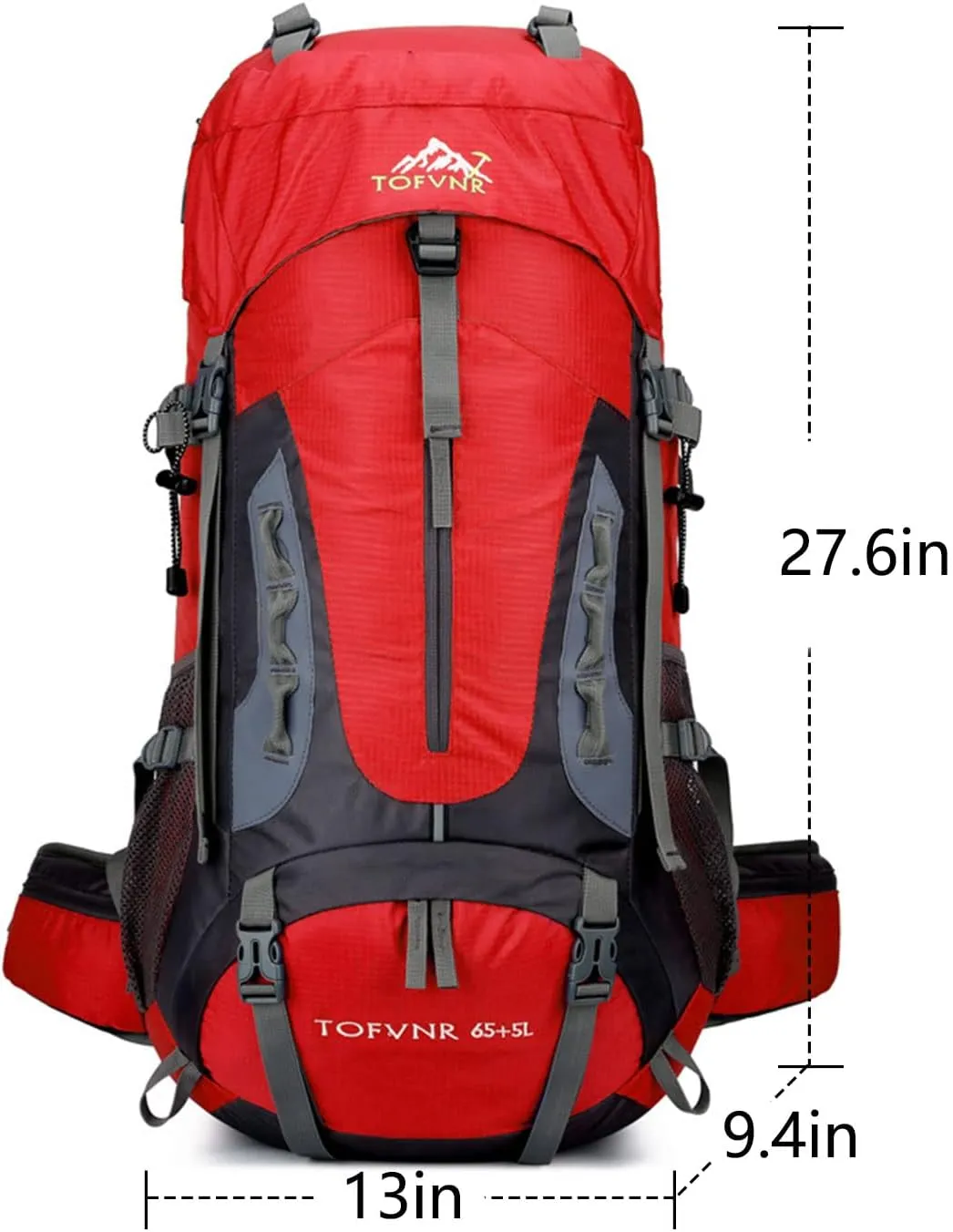kingsea 70L Large Camping Hiking Backpack, Lightweight Nylon Trekking Rucksack,For Men Women Outdoor Large Capacity Sports Mountaineering Backpack Climbing Travel Waterproof Daypack