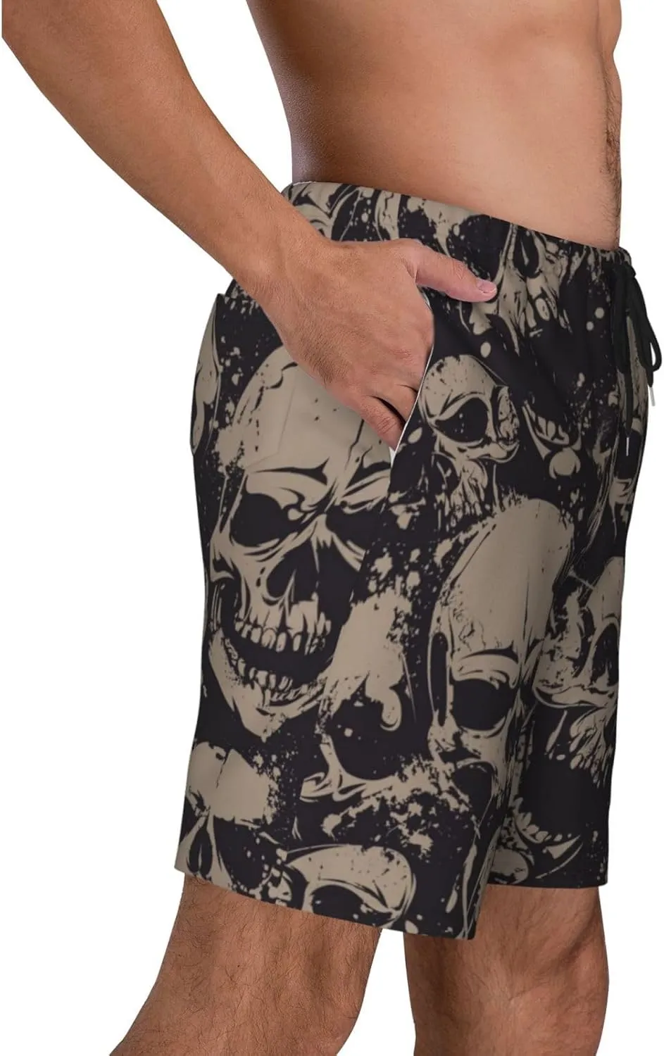 Mens Swim Trunks with Mesh Lining,Quick Dry Swimsuit Board Shorts Beach Pants Swimwear Bathing Suits