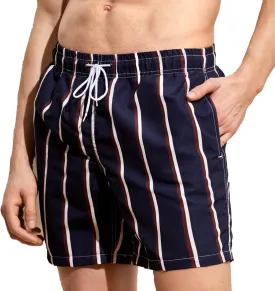 Mywu Mens Swim Trunks 5 Inch Beach Shorts with Mesh Lining Funny Swimming Bathing Suits Quick Dry Swimwear