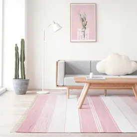 Pink Handmade Large Rug