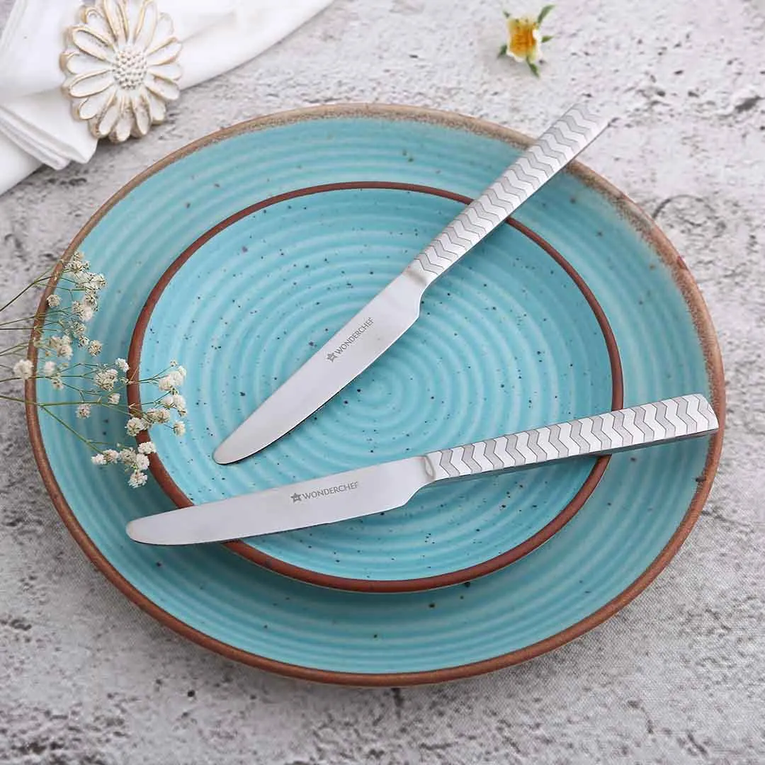 Roma Dinner Knife  - Laser Etching - Set of 2 pcs