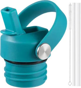 Straw Lid fits Hydro Flask Standard Mouth, 21 24 oz, Sports Flex Cap Water Bottle Accessories Replacement Top