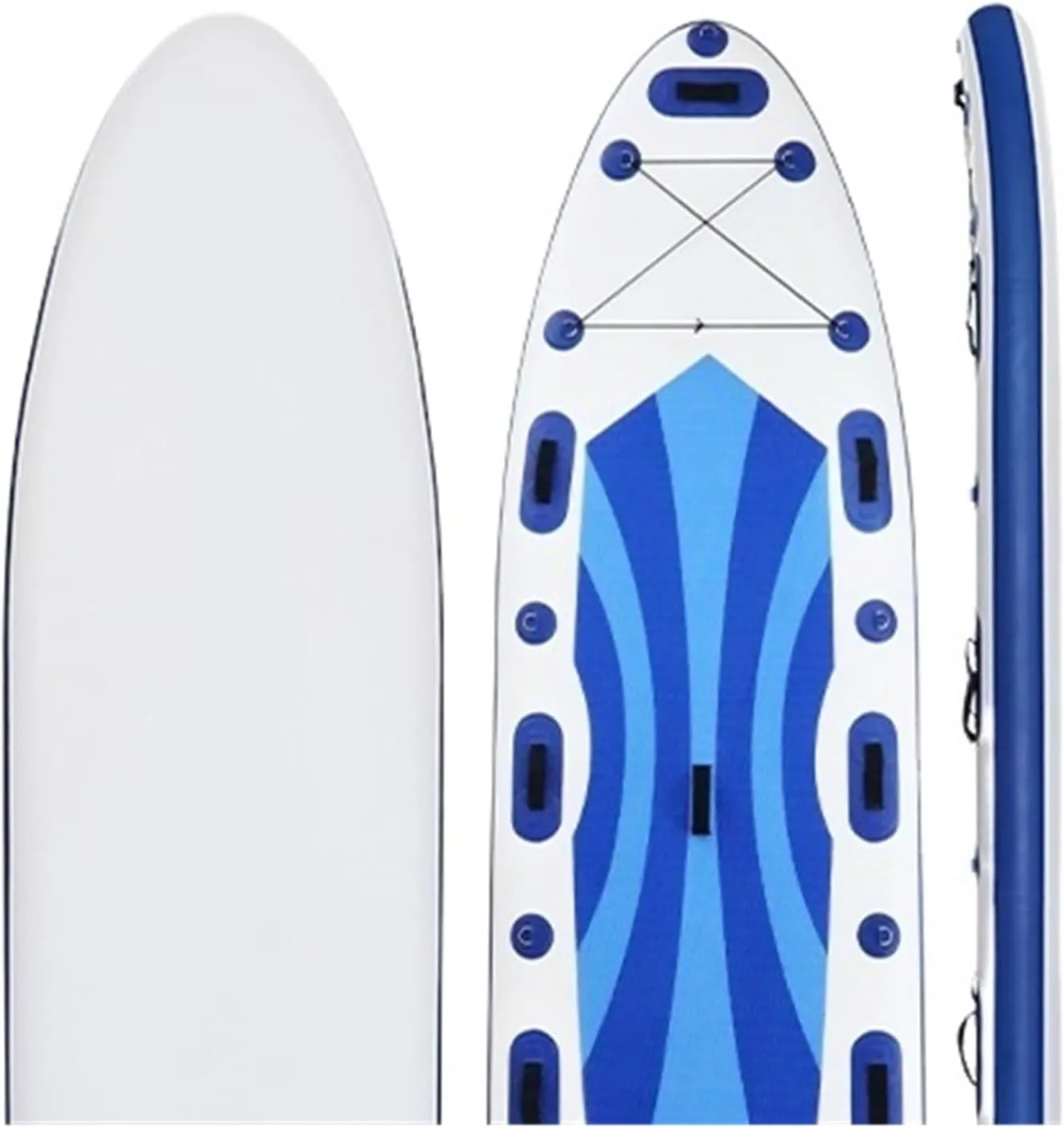 Surfboard Inflatable Sup Paddle Board White Water Touring Racing Paddleboard Sea Surfing Sub Surfboard Professional Paddling Outdoor Recreation (380sup)