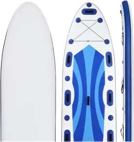 Surfboard Inflatable Sup Paddle Board White Water Touring Racing Paddleboard Sea Surfing Sub Surfboard Professional Paddling Outdoor Recreation (380sup)