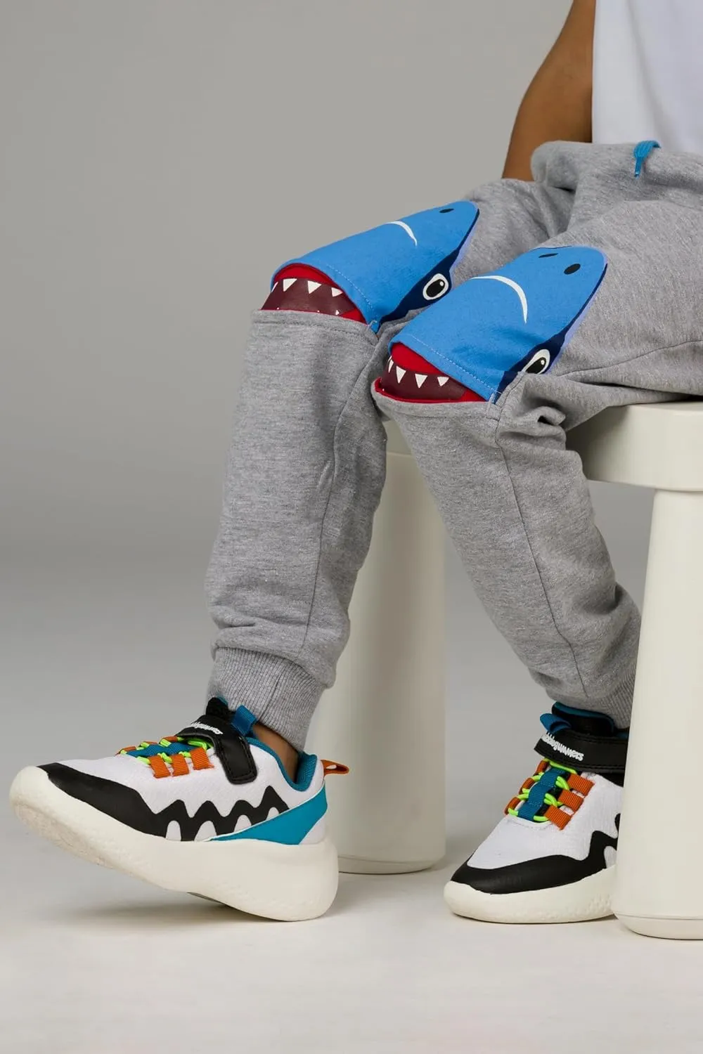 Toddler Boys Animal 3D Knee Knit French Terry Jogger/Pants - Pure Cotton