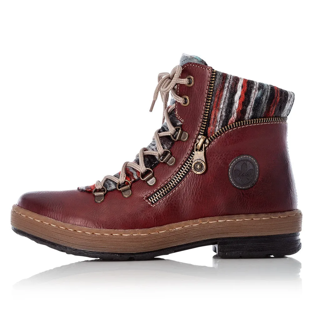 Women's Rieker Felicitas 41 Color: Wine