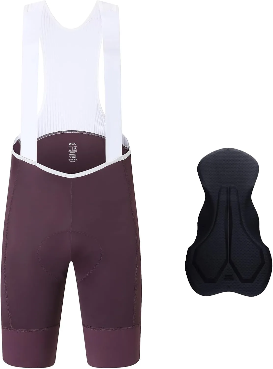 YKYWBIKE Cycling Bib Shorts for Men 4D Padded Bike Shorts Breathable Cycling Bibs Men